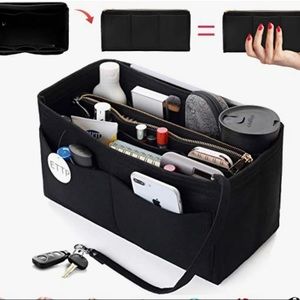 Medium Black Purse Organizer Insert Louis Vuitton Speedy 25 LV Neverfull PM